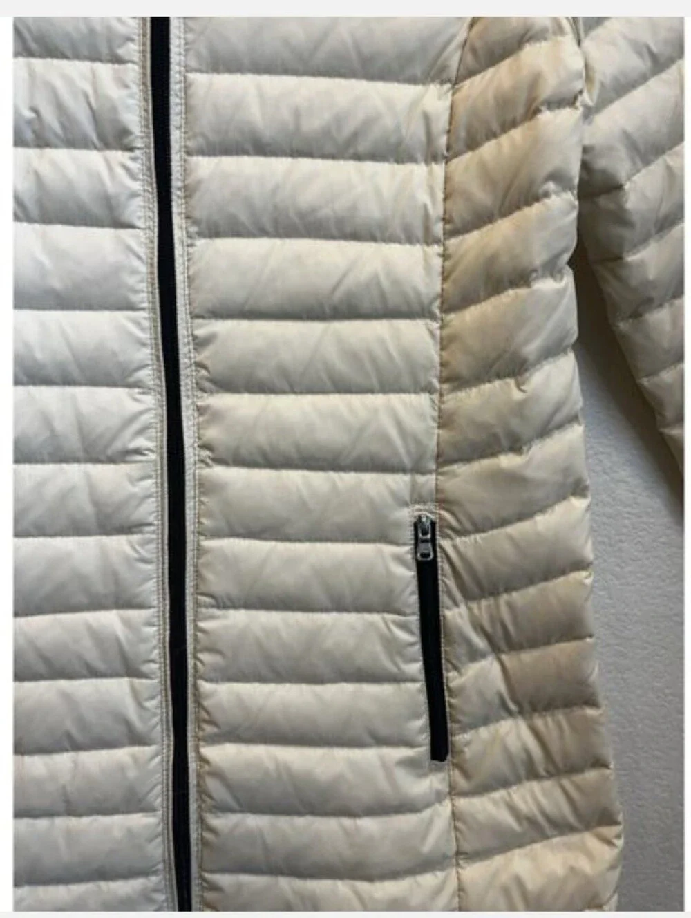 Lauren Ralph Lauren Actice Quilted Puffer Jacket in Ivory XS